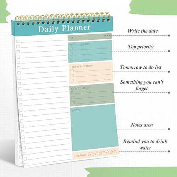 Daily Planner Notebook 3 Pack 30 sheets each. / BRAND NEW - Picture 2 of 6